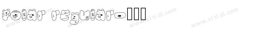 polar regular字体转换